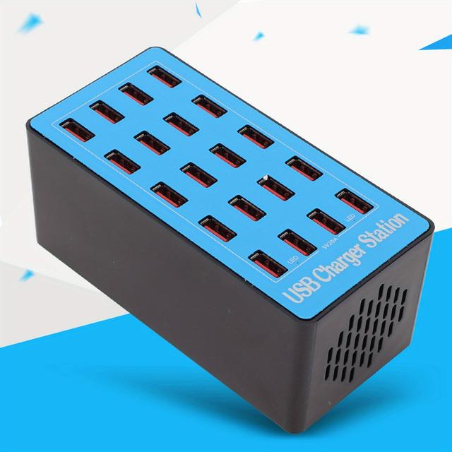 TEMU Wlxa5+ 100w 20 Port Usb Adapter Fast Charging Station