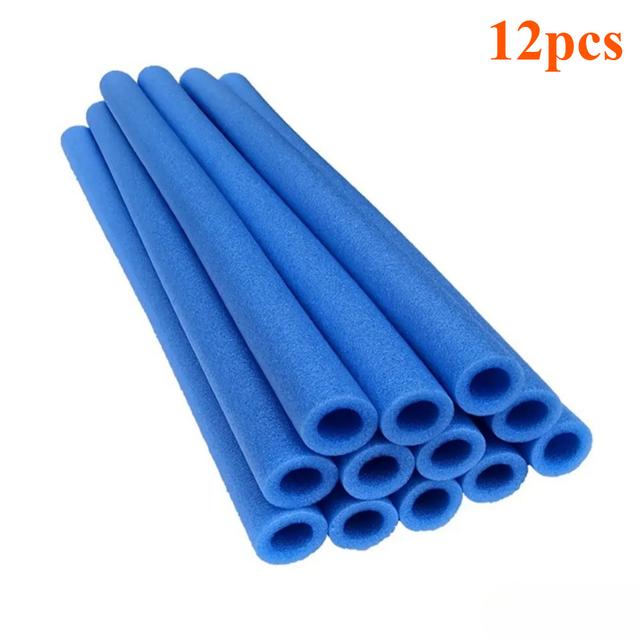 TEMU 40cm/15.7inch Trampoline Poles Cover Padding Foam Tubing Pipe Sponge Casing Protective Trampoline Pole Foam Sleeves Blue
