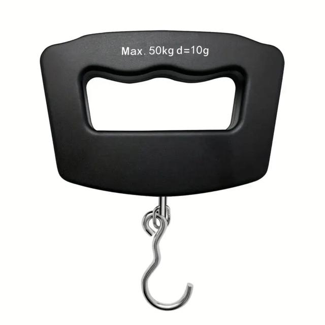 TEMU Portable Electronic Luggage Scale With Hanging Hook - 50kg/110 Lbs Capacity, - Mini Scale For Travel, Fishing & Parcel Weighing, Spring Lifting Mechanism, Lightweight & Durable ( Not Included)