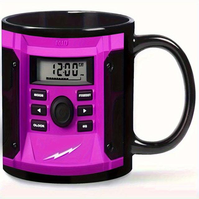 TEMU Taza Plana 2D 1 Pieza de 11oz Melodía Rosa - Diseño Sweetheart | Elección Principal para Parejas | Regalo /Aniversario | Taza Cerámica con Capacidad para Bebidas Frías y Calientes