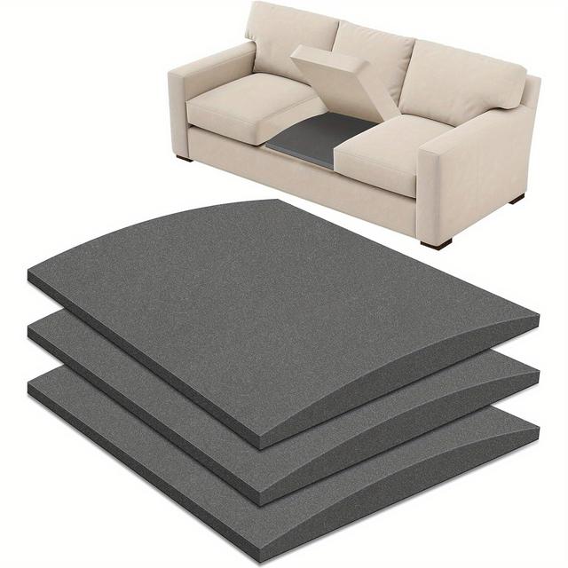 TEMU 1/2/3pcs Couch Supports For Sagging Cushions Couch Supporter For Under The Cushions High Density Foam 20"x 20" Furniture Seat Sagging Repair