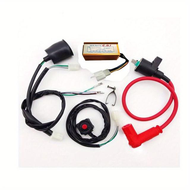 TEMU Wiring Loom Ignition Coil Cdi Unit Kill Switch 50cc 110cc 125cc Pit Dirt Bike