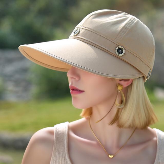 TEMU Avtagbar Skärmhatt Dam Ny Skärm Utomhus Solskyddshatt