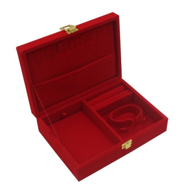 TEMU กล่องเก็บเครื่องประดับ 3 ชั้น ทำจากหนัง PU ดีไซน์สวย สะดวก มีให้เลือก 4 สี ป้องกันฝุ่นและความชื้น กล่องใส่เครื่องประดับ