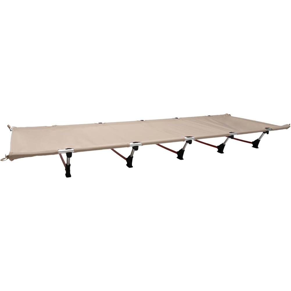 TEMU Goodhouses Portable Camp Bed, Foldable And Extra Wide, Ideal For Outdoor Activities Like Hiking, Fishing, And Camping, Dimensions: 190 X 70 X 17 Cm