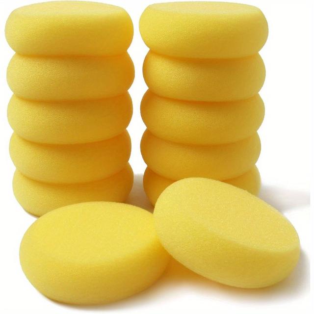 TEMU 30개 라운드 합성 세라믹 스폰지, 2.8인치 - 페인팅, 공예, 세라믹 및 가정용으로 이상적, 공예 필수품 | 라운드 스폰지 디자인 | 내구성 있는 스폰지 소재, 세라믹 공예 용품