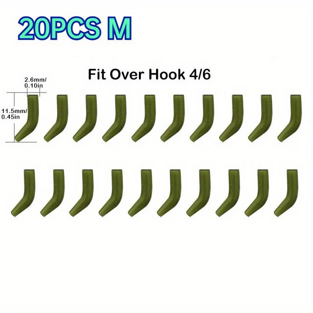 TEMU 20 db Pontyhorgász Horog D Rig Igazítók Horoghüvelyek Rigs Minden Színű Kiegészítők Végzáró Felszerelés