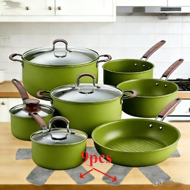 TEMU 9pcs Heat-resistant Protective Pads For Pots, Pans, And Utensils | Prevents Scratches, Individual Surface Pads For Kitchen Tools And Cookware Accessories