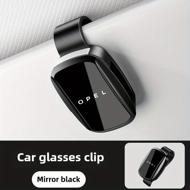 TEMU New Car Mirror Glasses Holder/visor Storage Clip, Car Sun Visor Interior Accessories, In Black And White