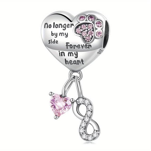 TEMU 1pc 925 For Bracelets And Necklaces Dangle Pendants Beads Charms Jewelry Charm For Women, Charms For Jewelry Making, Halloween, Christmas And Valentine's Day Gifts