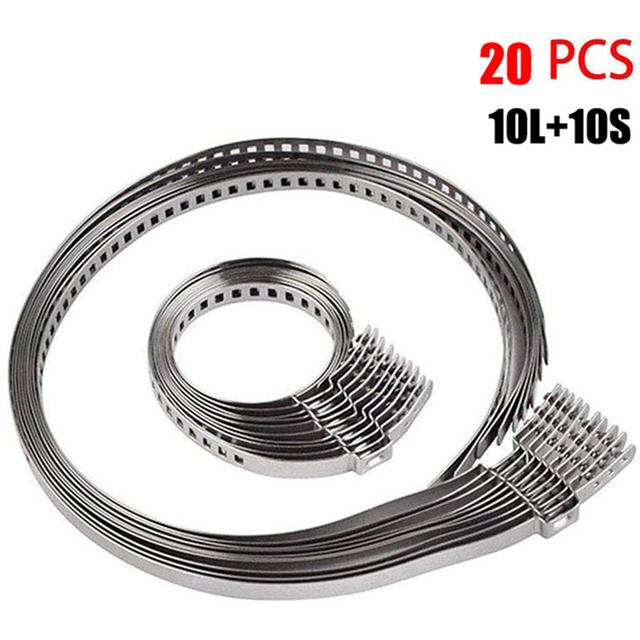 TEMU Stainless Steel Adjustable Axle Joint Boot Crimp Clamp Kit For