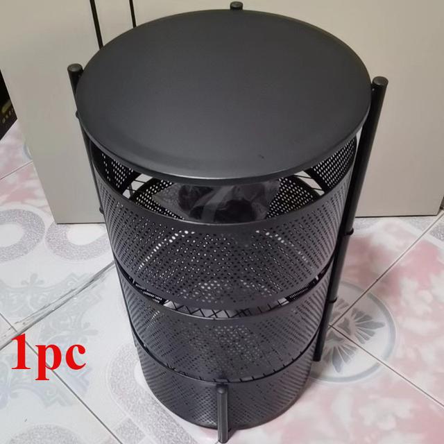 TEMU 1 support de rangement circulaire rotatif à 3 niveaux | Aucun , rangement multicouche pour cuisine et salle de bain, en tendance, rangement et organisation des extrémités non