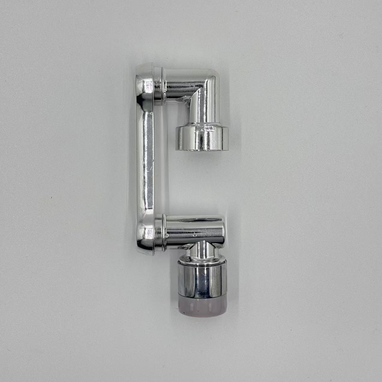 TEMU Faucet Aerator, Silvery, Adjustable Mechanical Arm Extension, Multi-functional, , Plastic, With Gift, For Kitchen & Bathroom
