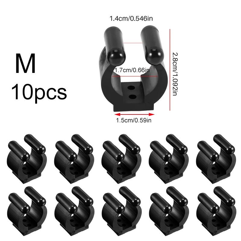 TEMU Avlcoaky 10pcs Fishing Rod Holder Clip Pole Storage Rack Clamp Holder Clips