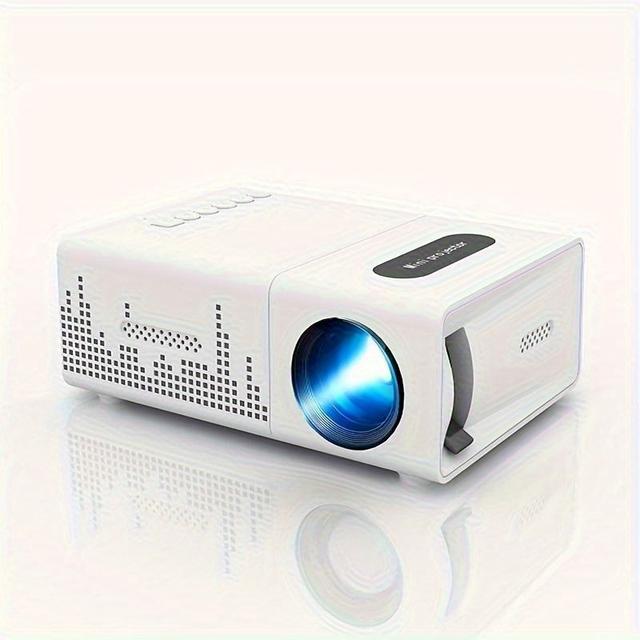 TEMU New Mini Home Theater Hd Projector With Us Plug, Remote Control, Supports Smartphone Screen , Compatible With Smartphones/ Usb Interface, Suitable For Indoor And Office Use.