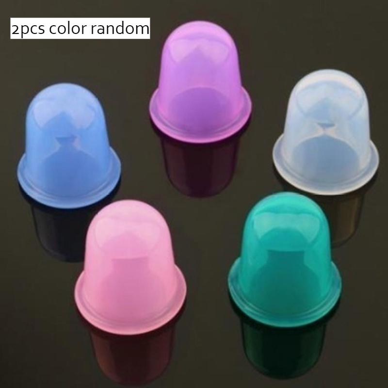 TEMU 2 Random Color Silicone Cupping Sets, Vacuum Suction Cupping For Home Use, Massage Cups For Home