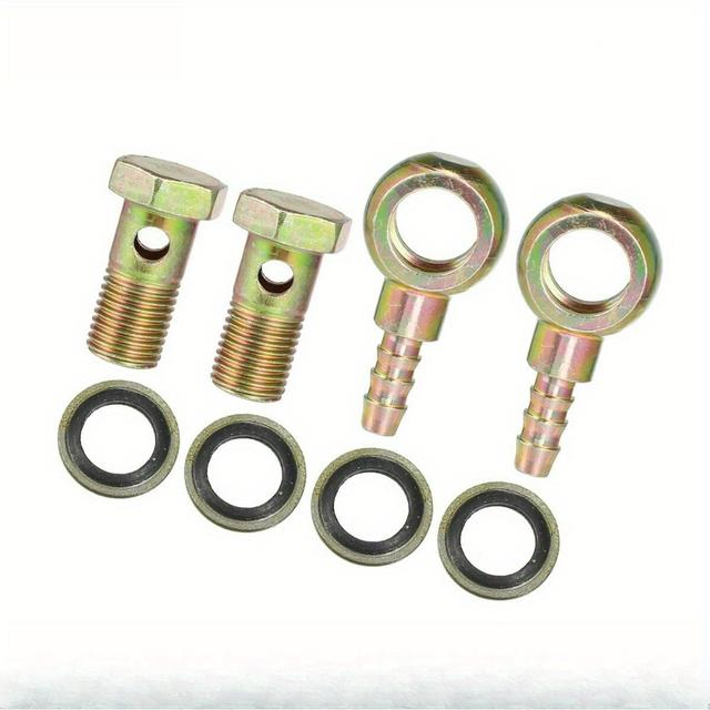 TEMU Set med 2 Universal Banjo Bolts M14X1.5 med 8mm Slangskor för Bromskopplingar