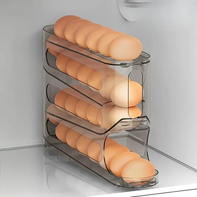 TEMU 4 Layer Refrigerator Automatic Rack, Refrigerator Storage And Storage, Refrigerator Egg Rack, Refrigerator Side Door Storage Box