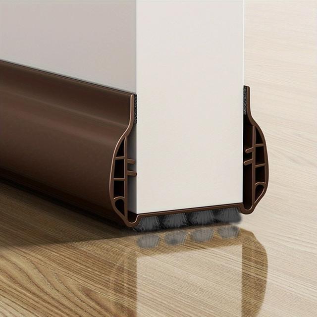 TEMU PVC Těsnicí lišta pod dveře, vlněná těsnicí lišta, větruvzdorná lišta, tichá a myší odolná lišta pod dveře