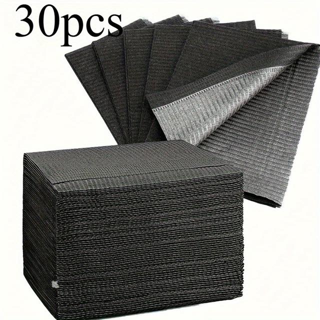 TEMU Disposable Manicure Table Mat - Waterproof & Foldable, Three-layer Protective Pad For Manicure And Pedicure | Multipurpose Cleaning Cloth, , Essential For Nail Salons