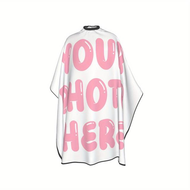 TEMU 1 قطعة، مريلة قص شعر صغيرة الحجم 39x47 بوصة قابلة للتخصيص، مناسبة للاستخدام في المنزل أو صالونات التجميل، هدايا عيد الميلاد، الهالوين، حفلات أعياد الميلاد، هدايا مخصصة للعائلة والأصدقاء