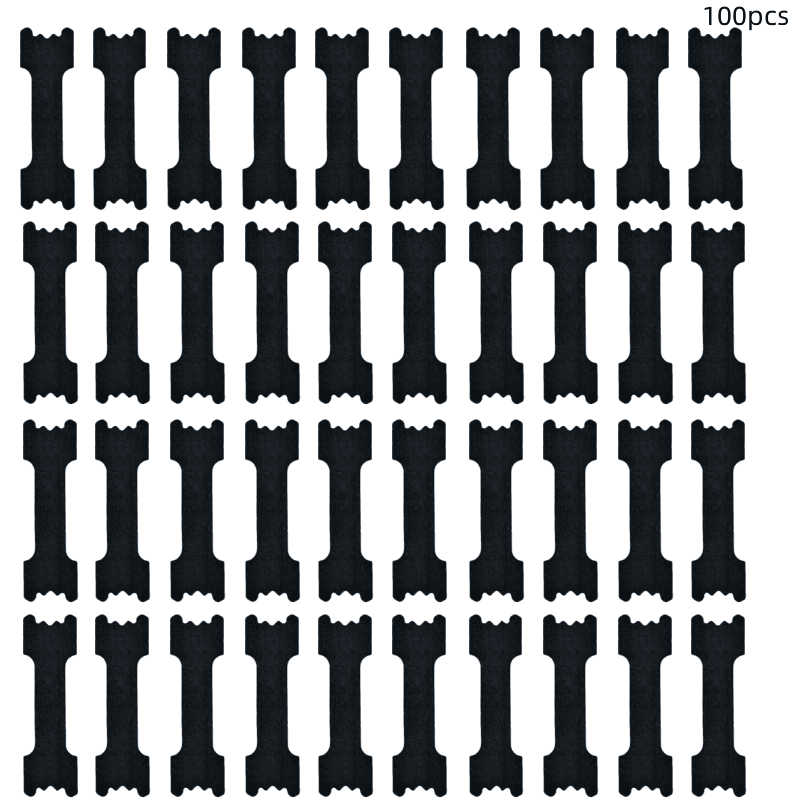 TEMU 100pcs Black Breathable Nasal Strips, Soft And Lightweight With Strong , Flexible For Running, Cycling, Exercise, Work And Everyday Wear