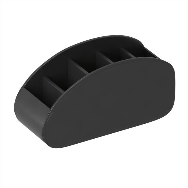 TEMU 1pc Remote Control Organizer With 5-compartment Tray - Remote Holder Compatible For Tvs, , Pens & Glasses - Space-saving Plastic Desk And Bedside Table