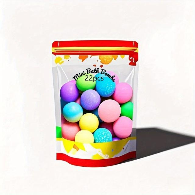 TEMU Set de 22 Mini Bombas de Baño, 6 Aromas Rosa, Leche, Eucalipto, , Limón, Lavanda, Halloween, Navidad, Regalos para de San Valentín, Día de la