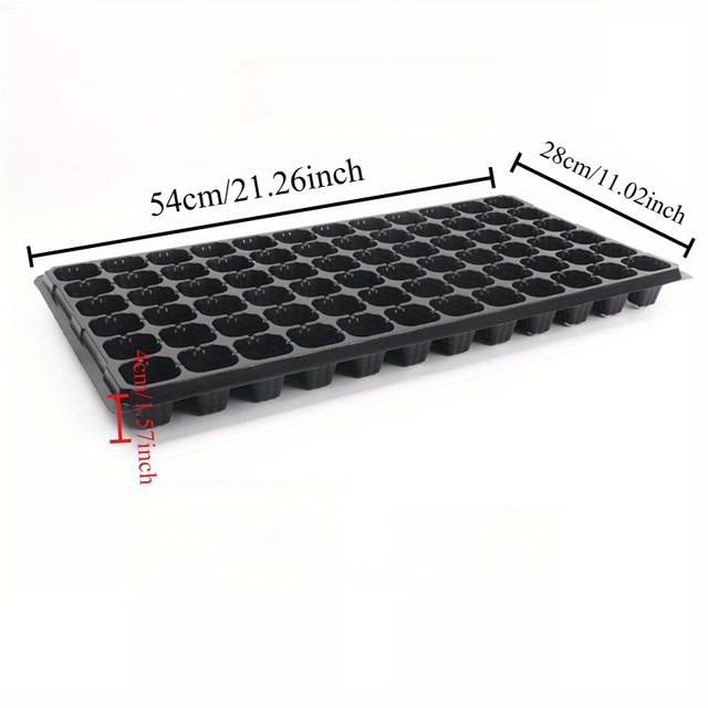 TEMU 5pcs Seedling Tray/ Plant Planting Tray/ Plant Germination Tray/ Reusable Seedling Tray, With Drainage Holes Removable Vegetable Planting Pot, Balcony Greenhouse Fruit Tree Seedling Tray Set.