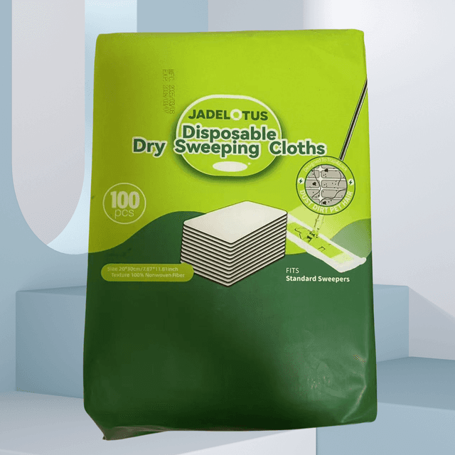 TEMU 100 แผ่นผ้าสะอาดไฟฟ้าแบบใช้แล้วสำหรับการทำความสะอาดบ้าน ใช้ได้ทั้งพื้นและกระเบื้อง