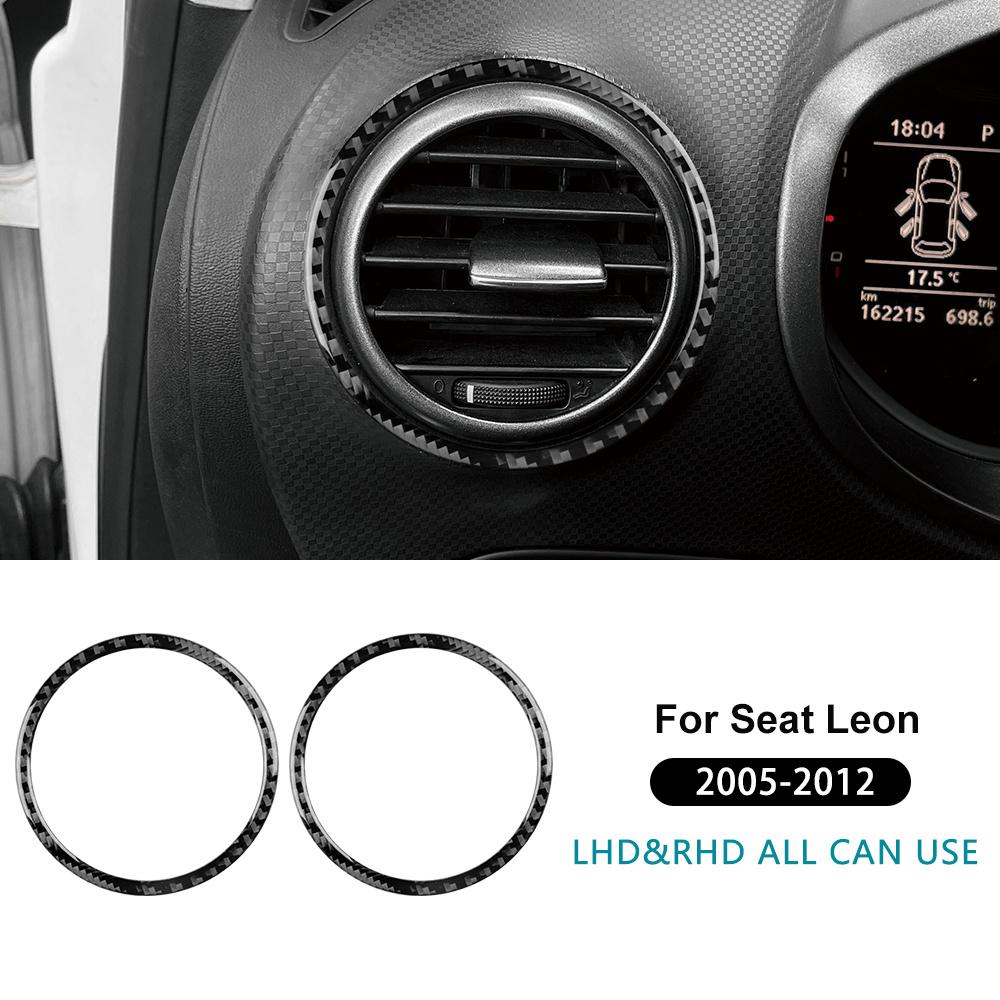 TEMU Fibra de Carbono Cubierta Lateral de para 2005–2012, Adhesivo de Cubierta de Ventilación del Tablero Interior, Accesorios para Auto