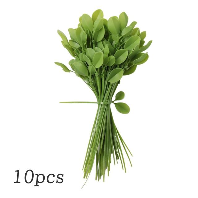 TEMU 10pcs Leaf Shape Nylon Cable Ties, Durable Self-locking Zipper Ties With High Tensile Strength For Indoor And Outdoor Use, Decorative, Storage Ties