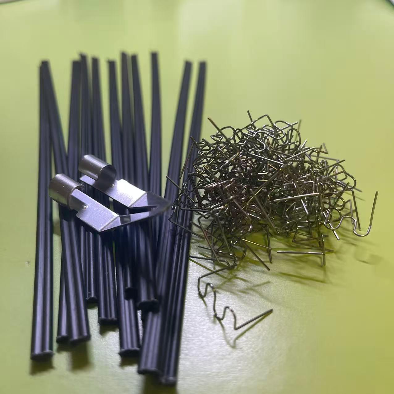 TEMU A Professional Repair Kit For Plastic Parts, Including Plastic Repair Strips, A Smoothing Head, And Pre-cut Wave Nails, Designed For Fixing The Plastic Shells Of Car And Motorcycle Bumpers
