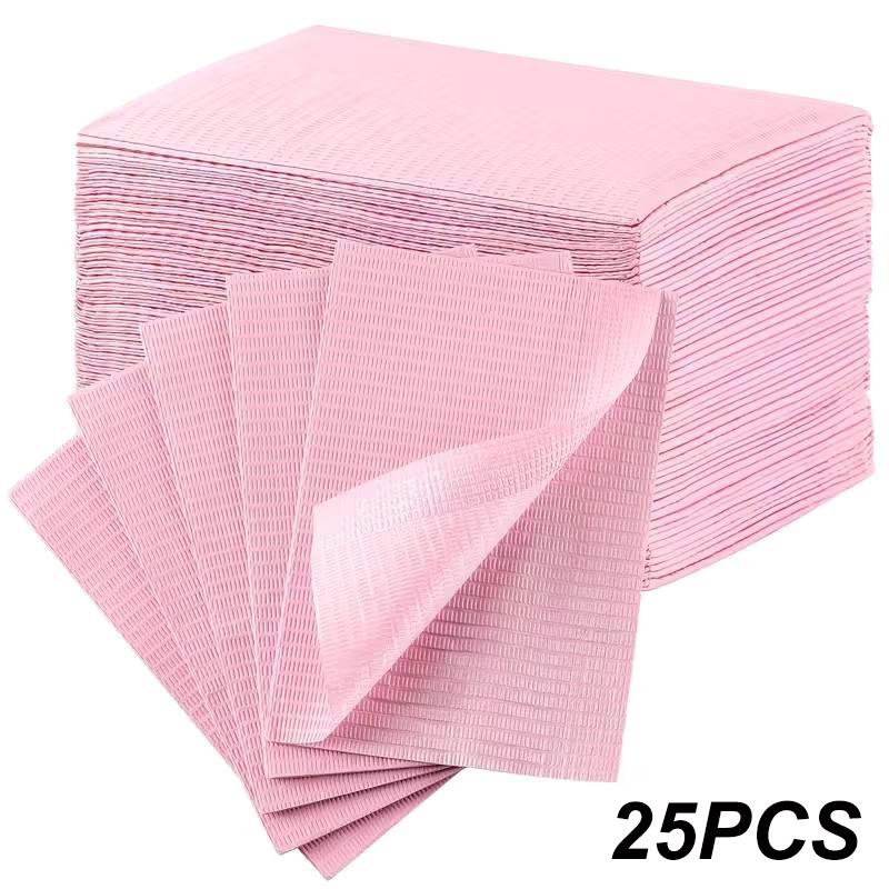 TEMU 25pcs Professional For Nail Art Table Mat | Disposable For Nails Care, Gel Polish, Waterproof Tablecloths, Manicure Tools Additions, Pvc Material