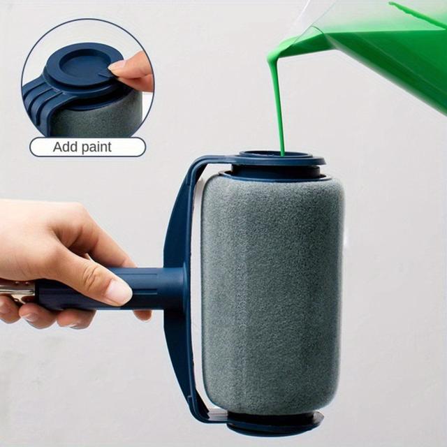 TEMU Rullborste för latexfärg med borst, rulleverktyg för väggmålning, kärnset för väggroller