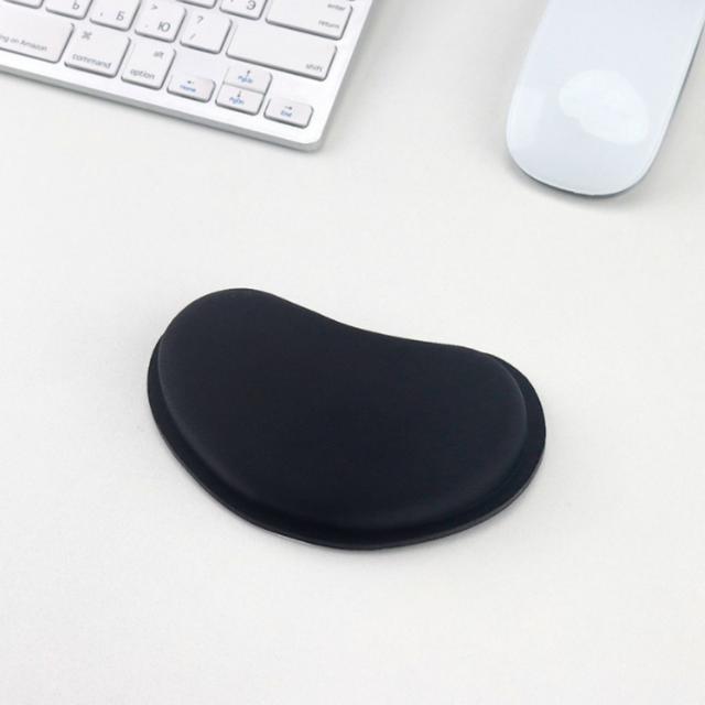 TEMU Ergonomic Fabric Wrist Support Pad, Non-slip Rubber Base, Hand Wash Only - 5.4"x3" Cushion For Mouse And Keyboard, Mouse Pad Wrist Support