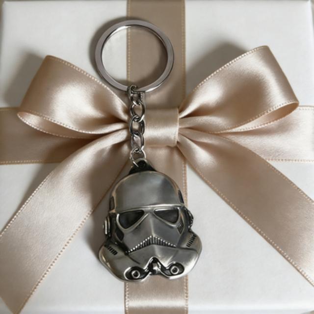TEMU Llavero autorizado de STAR WARS con forma de robot, llavero con metálica, accesorio moderno, para bolso