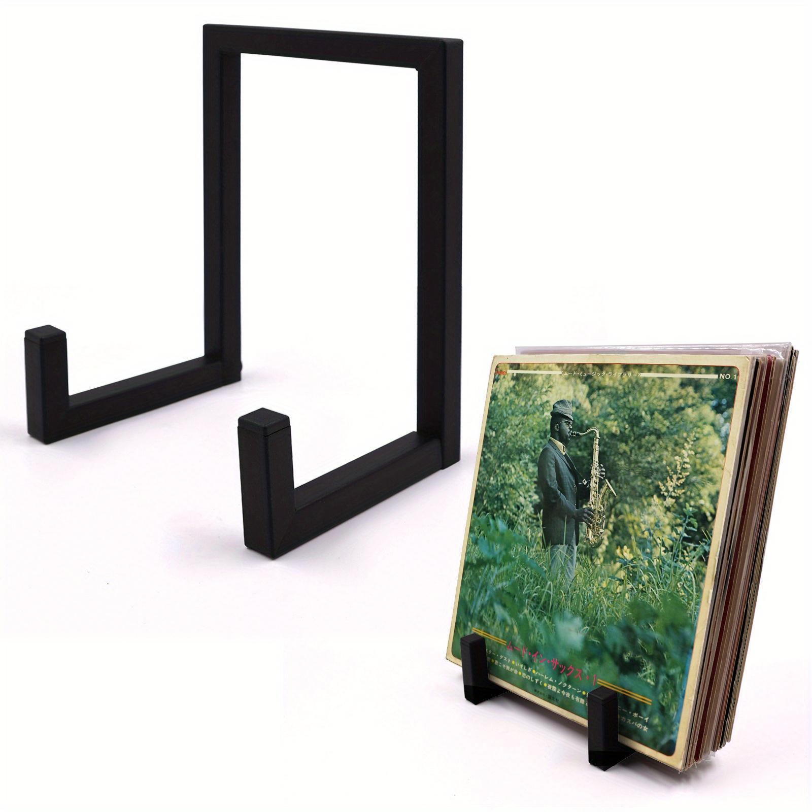 TEMU 1pc Vinyl Record Holder, Vinyl Record Storage Stand Display, Metal Album Frames For Vinyl Records Black Lp, Picture, Plate, Photo Easel