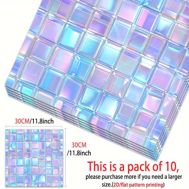 TEMU 10pcs Of Exquisite Artistic Pattern Pvc Floor Stickers, Self-adhesive Decals, Suitable For Home Decoration In Bedrooms, Living Rooms, And Kitchens, Stylish Floors And Walls. (pvc Flooring)