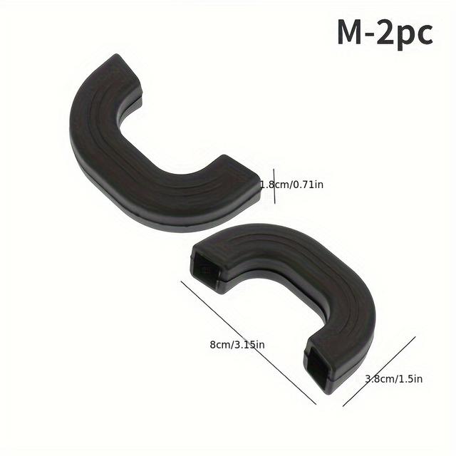 TEMU -resistant Cookware Handle Covers, Abs Material, Black Color, , Anti-scald Protection, Suitable For Cookware, Kitchen Essentials