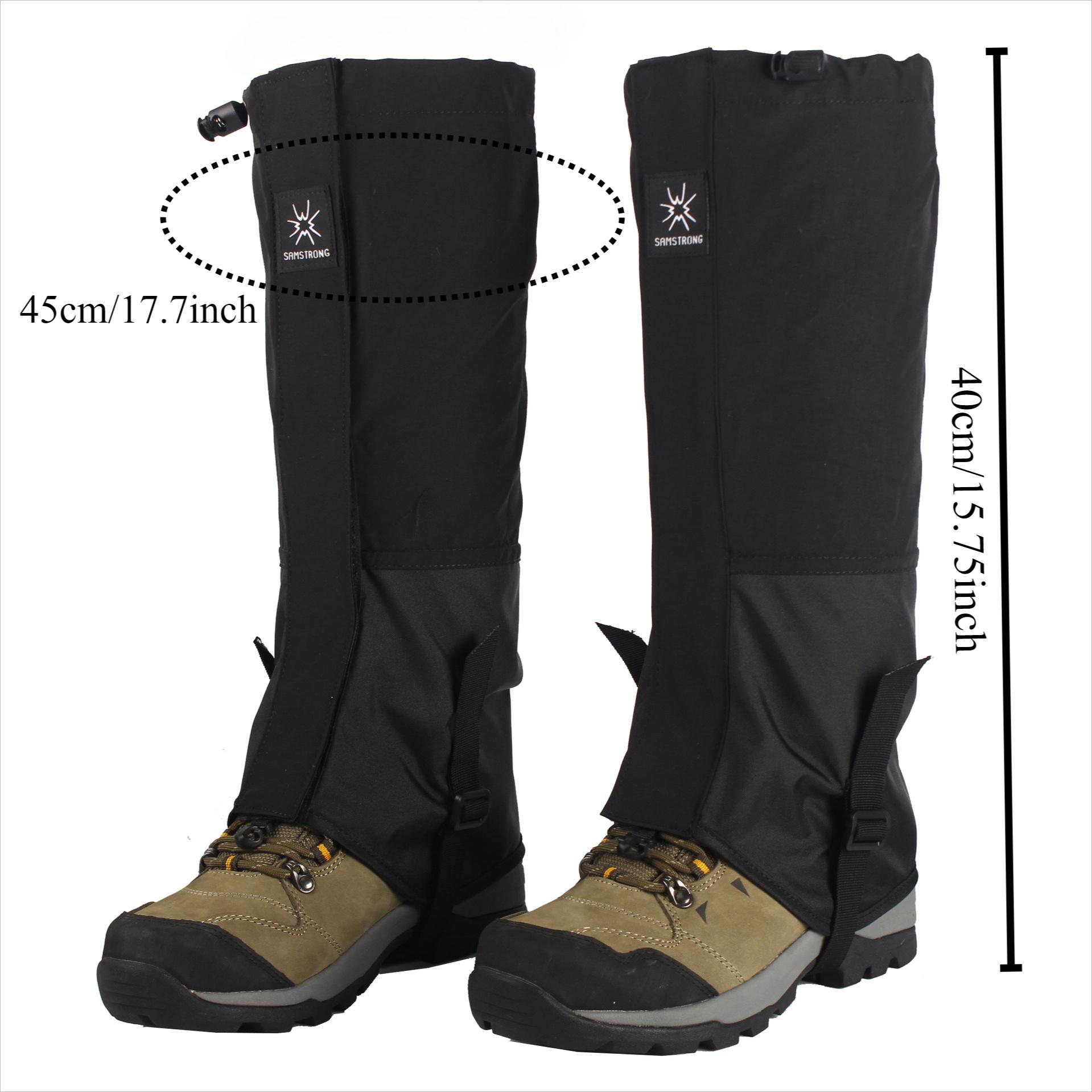 TEMU 2pcs Brand Professional Leg Protection Snow Gloves, Men And Women Outdoor Mountaineering Snow Desert Hiking Snow Gloves, Professional Ski Foot Protection