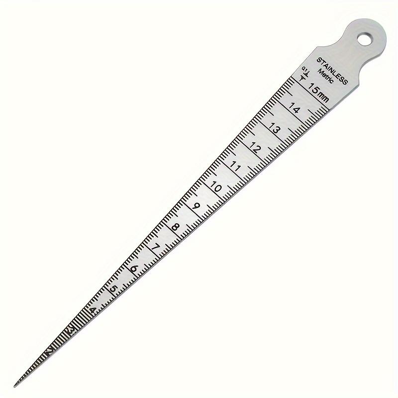 TEMU 1pc High-quality Stainless Steel Precision Gauge, Hole Diameter Gauge, Taper Gauge 1-15mm Stainless Steel Inner Diameter Gauge, Wedge Plug Gauge, Suitable For Engineering, Design Measurement