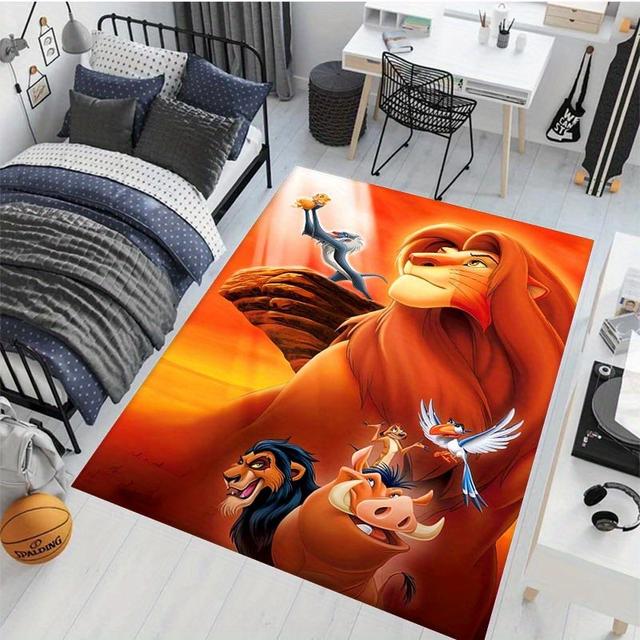 TEMU Poster Cartoon Print Large Area Anti-slip Rug For Living Room, Bedroom, Outdoor Bathroom, Entrance Mat, Office Carpet, Dorm Balcony Door Mat, Decorative Non-slip Rug, 800g Per Mk