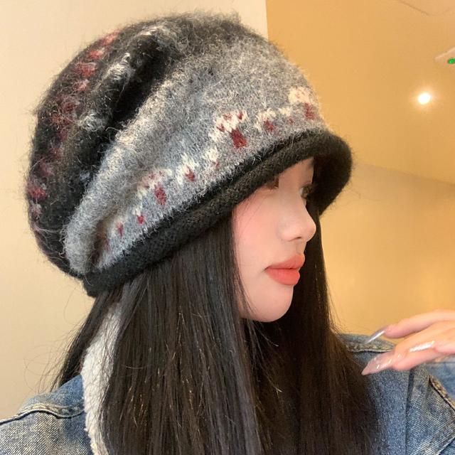 TEMU フェア ウィンドラップハット 秋冬用 小顔効果 防寒 暖かい コート風 ヘッドハット