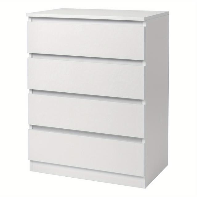 TEMU 4-drawer Dresser | Embedded Handles, Drawer Cabinet For Bedroom, Office, Living Room, And Hallway Organization, Motorhot