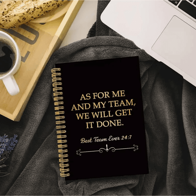 TEMU 1 Motivational Spiral Notebook, A Thank-you Gift For Teams And Employees, With A Horizontal Page In English And University Rules, - "me And " Motivational Diary