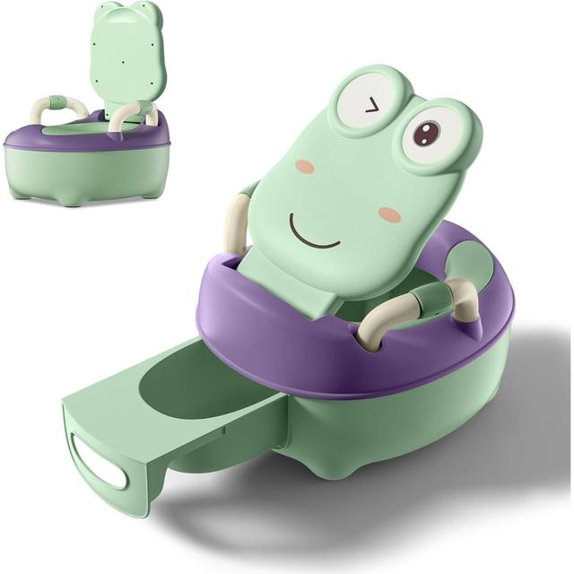 TEMU Children's Potty 48cm High Children's Toilet Pp+pu Potty With Removable Container Baby Toilet With Splash Guard & Armrests Toilet Trainer For Girls Boy Children Potty