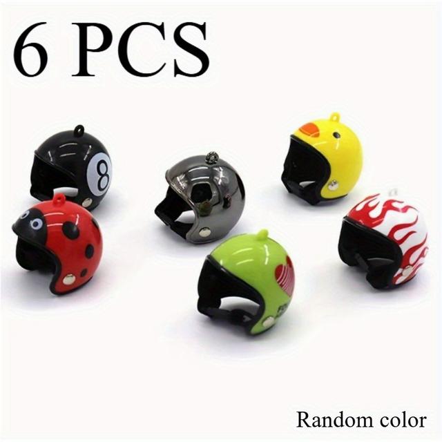 TEMU 6개 세트 방수 닭 모자, 완벽한 애완동물 보호 장비 - 깃털 친구들을 위한 귀여운 헤드기어, 닭과 앵무새에 적합