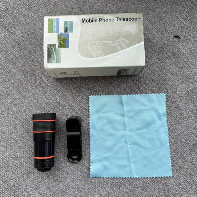 TEMU High-definition Optical Zoom Clip-on Lens For Smartphones - Made Of Pvc, No Battery Required, Perfect For And Outdoor Activities, Accessory | Durable And Long-lasting