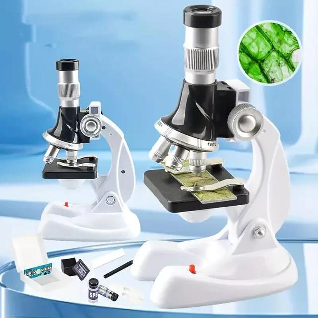 TEMU 1 Piece Of A 1200x Magnifier, Upright Microscope, With Magnification Options Of 100x, 600x, And 1200x, , Ideal For Educational Purposes